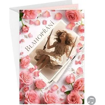 ARGUS Přání k narozeninám, ke svátku hudební 75-8028c