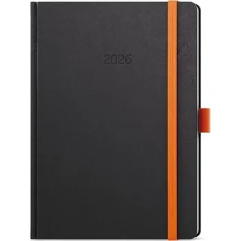 Diář BALOUŠEK TISK Diář denní - David - Nora - A5 - oranžová 2026 / 20,5cm x 14,3cm / BDD20-4-26