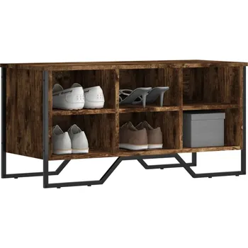 Botník vidaXL Botník 90 x 38 x 45,5 cm kompozitní dřevo [848642] Barva: kouřový dub