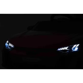 Dětské elektrovozidlo Beneo Elektrické autíčko Audi RS E-Tron GT 12V, šedé, široké jednomístné sedátko, 2,4 GHz dálkové ovládání, USB/AUX Vstup, Bluetooth, Odpružení, Lithiová baterie, LED světla, 2 X 25W Motor, ORIGINÁL licence