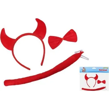 Karnevalová maska Maska Čert Karneval set 3 ks 880206