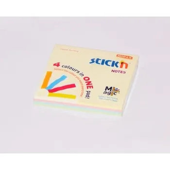 Samolepící bloček Samolepící bloček Magic, 76x76mm, pastel mix, 100 lístků (21574)