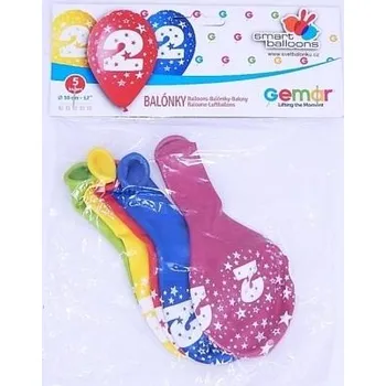 Balónek Balónek naf. PGS110 2 s číslem 2, pr.30cm 5ks