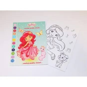 omalovánky Omalovánky A5 Strawberry 2 - princezny ...maluj podle čísel