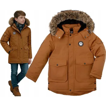Chlapecká bunda F-26 Dětská zimní bunda parka, velikost 158