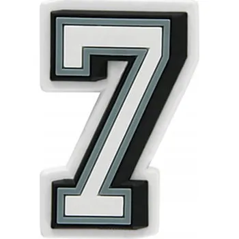 Pracovní obuv Připínáček na boty Crocs B&W Number bílý