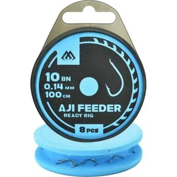 Rybářský háček Mikado hotový návazec Ready Rigs Aji Feeder 100cm - 8ks 14