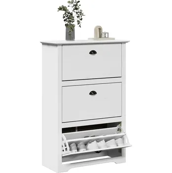 Botník Botník "BODO" bílý 80x35x118 cm - 8721158392879