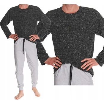 Pánské pyžamo Taro pánské pyžamo zimní pánské pyžamo XXL z viskózy dlouhý rukáv velikost XXL