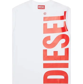 Dětské bavlněné tričko Diesel MTOMS OVER T-SHIRTS J02737.00YI9 bílá 00X, vel. 120