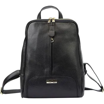 Městský batoh Dámský kožený batoh MiaMore černý (KZ2246187) 9,5l