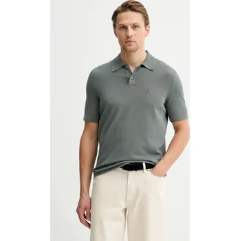 Bavlněné polo tričko Marc O'Polo 5000012741 zelená 77X, vel. M