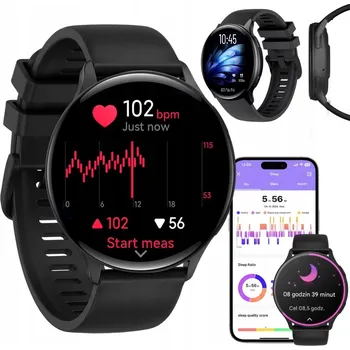 Hodinky Chytré Hodinky AST GPS AMOLED VODĚODOLNÉ MĚŘENÍ TEPU ŽIROSKOP KOMPAS ČERNÉ