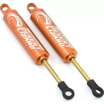 RC náhradní díl Yeah Racing Hliníkové olejové tlumiče Desert Lizard, oranžové 90mm ( 2 ks )