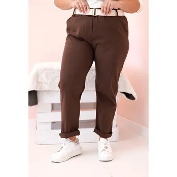 Dámské kalhoty Kesi Dámské kalhoty Yawi čokoládová XXL