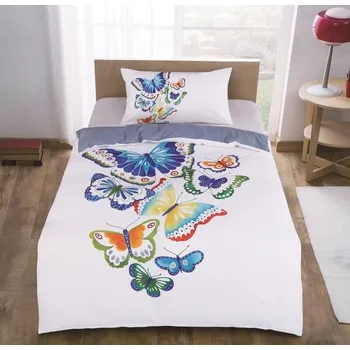 Povlečení Ppovlečení 3D 140x200+70x90 cm - Folklór motýli