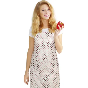 Kuchyňská zástěra Kuchyňská zástěra RITA - trojbarevná srdička