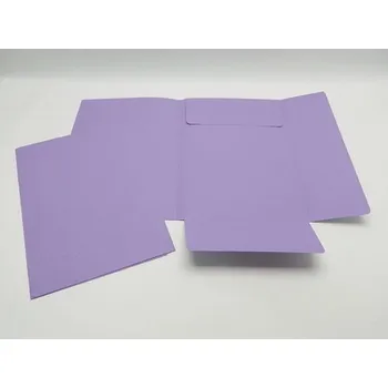 Mapa odkládací 3 klopy fialová 253