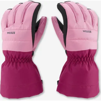 WEDZE Dětské lyžařské rukavice 500 14 LET FIALOVÁ|ORANŽOVÁ|RŮŽOVÁ|ČERVENÁ