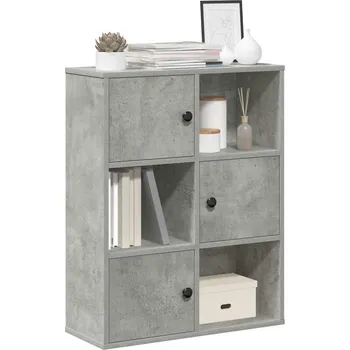 Knihovna Knihovna betonově šedá 60x24x76,5 cm kompozitní dřevo - 8721158664983