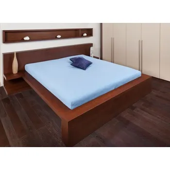 Prostěradlo Froté prostěradla - barva ocelově světle modrá 90x200 cm