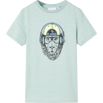 Chlapecké tričko Dětské tričko s pruhy světle mátové 104 - 8721012021419