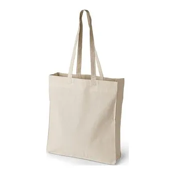 Bavlněná taška 18l KRÉMOVÁ dl. ručky 180g sklad 10cm