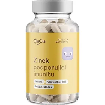 Přírodní produkt OlaOla Zinek podporující imunitu, 90 kapslí