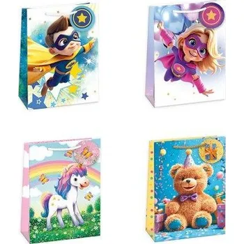 Dárková taška ARGUS Dárková papírová taška 23 x 32 cm mix 12 ks 07550024