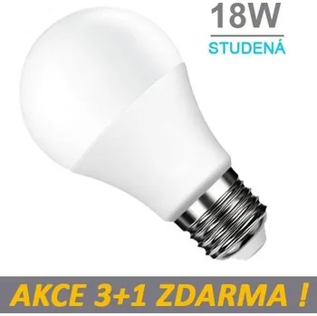 Žárovka LED21 LED žárovka E27 18W SMD2835 1820 lm CCD STUDENÁ, 3+1 Zdarma