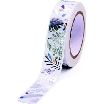Lepicí páska Dekorační páska GG FT 933229 Silver vegetable 10m x 15mm