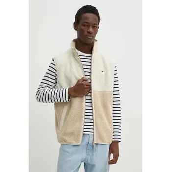 Dámská vesta Vesta Tommy Jeans DM0DM19628 béžová 01X, vel. L