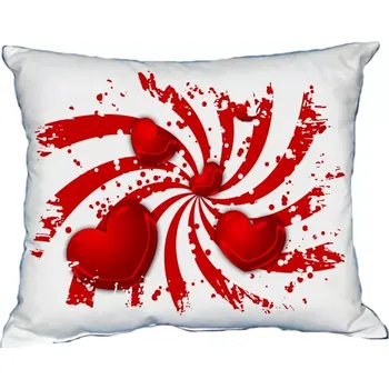 Dekorativní polštářek Moon River polštář Svatý Valentýn čtyři srdíčka 30x40 cm ( )