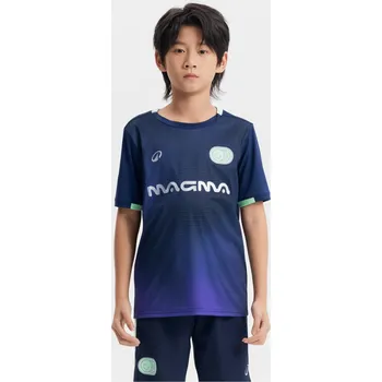 Fotbal KIPSTA Dětský fotbalový dres s krátkým rukávem Viralto Kids Boreal 12 LET MODRÁ|ZELENÁ