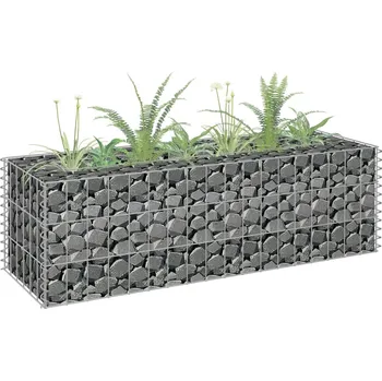 Truhlík Gabionový vyvýšený záhon pozinkovaná ocel 90 x 30 x 30 cm - 8719883734576