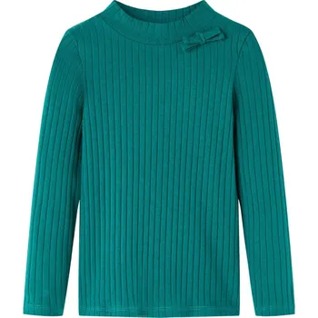 Chlapecké tričko Dětské tričko s dlouhým rukávem žebrovaný úplet tmavě zelené 104 - 8721012034013