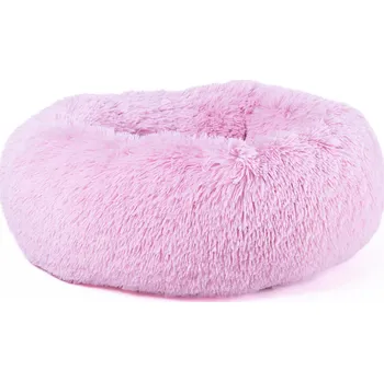 Pelíšek pro kočku Magnum Donut Fluffy RŮŽOVÝ průměr 60