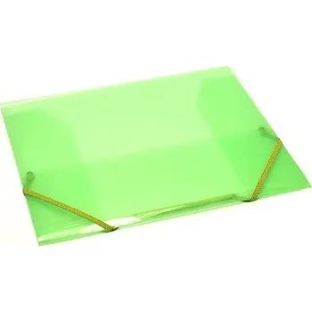 Desky s gumou A4, 3 klopy, zelené