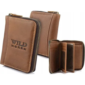 Peněženka Kožená peněženka RFiD, vertikální, velká, na zip, prémiová, pravá kůže Beltimore