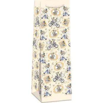 Dárková taška ARGUS Dárková papírová taška na víno T3 (12 x 40 cm) 07370767