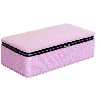 Šperkovnice Nízká šperkovnice - fialová