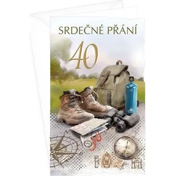 ARGUS Přání k 40. narozeninám s klopou na peníze 15-6562c40