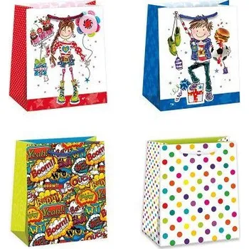 Dárková taška ARGUS Dárková papírová taška 19 x 23 cm mix 12 ks 07450004