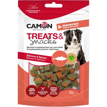 Pamlsek pro psa SNACKS SRDCE LOSOS + SPENAT 1,7x1 CM 80 g CAMON