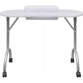 Konferenční stolek Skládací stolek na manikúru VidaXL bílý