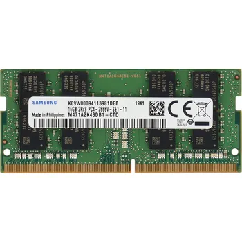 Operační paměť Paměť RAM Samsung 16GB DDR4 2666MHz PC4-2666V SODIMM M471A2K43DB1-CTD