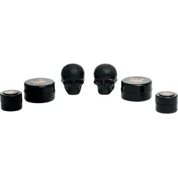 Dóza na potraviny Qnubu Silicone Rosin California Black Edition, silikonové pouzdro 6 ks