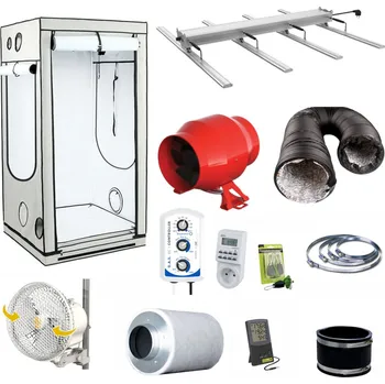 Pěstební box Growmarket Kompletní grow box 330W LED Expert, 100x100x200 cm