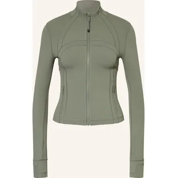 Dámská mikina Lululemon Dámská Bunda Na Jógu Define Cropped, olivová, 38