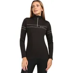 Dámské termo triko s dlouhým rukávem KILPI LEEMA 40 Černá, Bílá